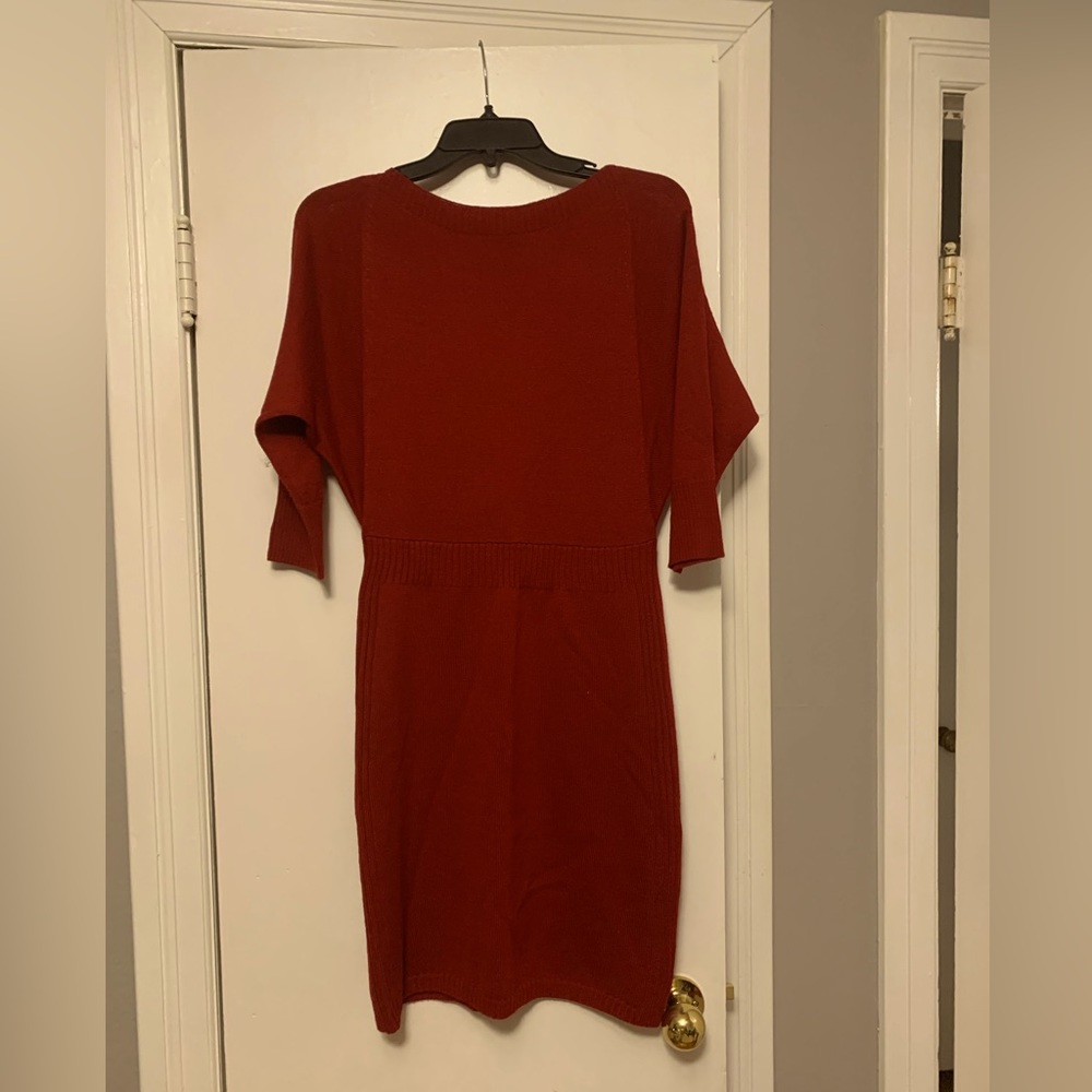 The Limited Size Small Deep Red Sweater Dress